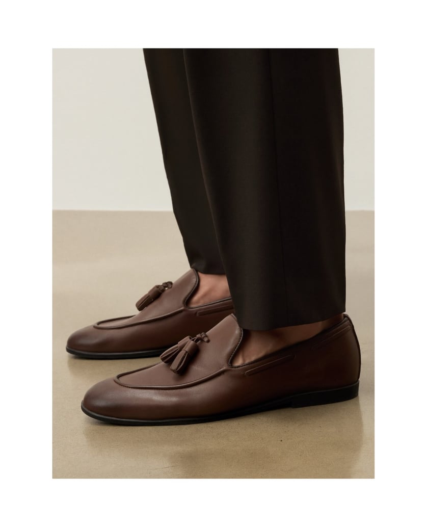 Kazar-Braune-Loafers-aus-Naturleder-mit-Bügelverschluss-und-Schnüren-braun