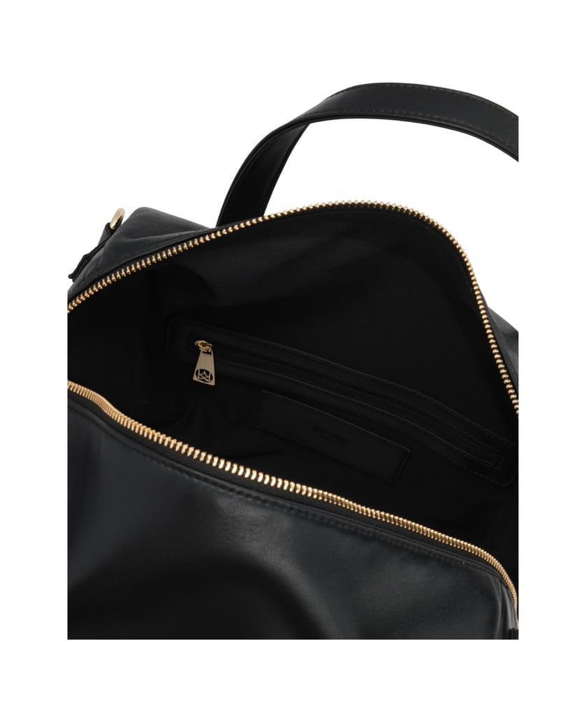 Kazar-Tasche-aus-schwarzem-Leder-in-Schwarz-mit-geometrischer-Form-schwarz