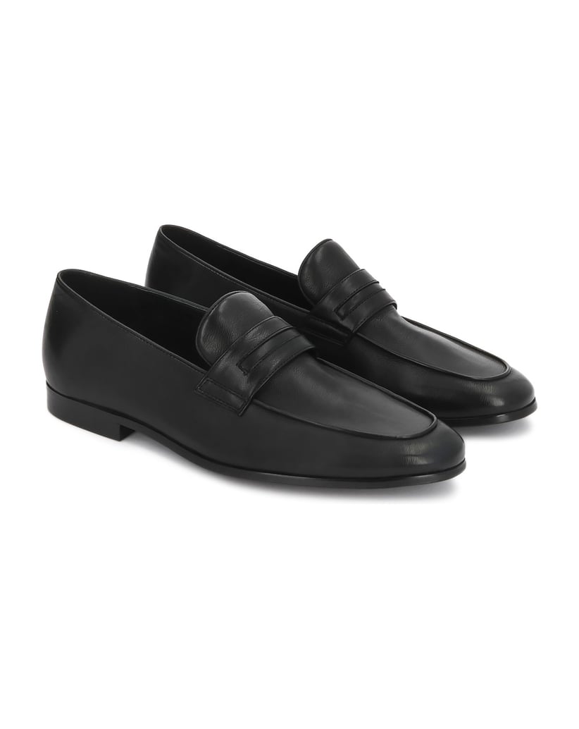 Kazar-Minimalistische-Loafers-aus-Leder-schwarz