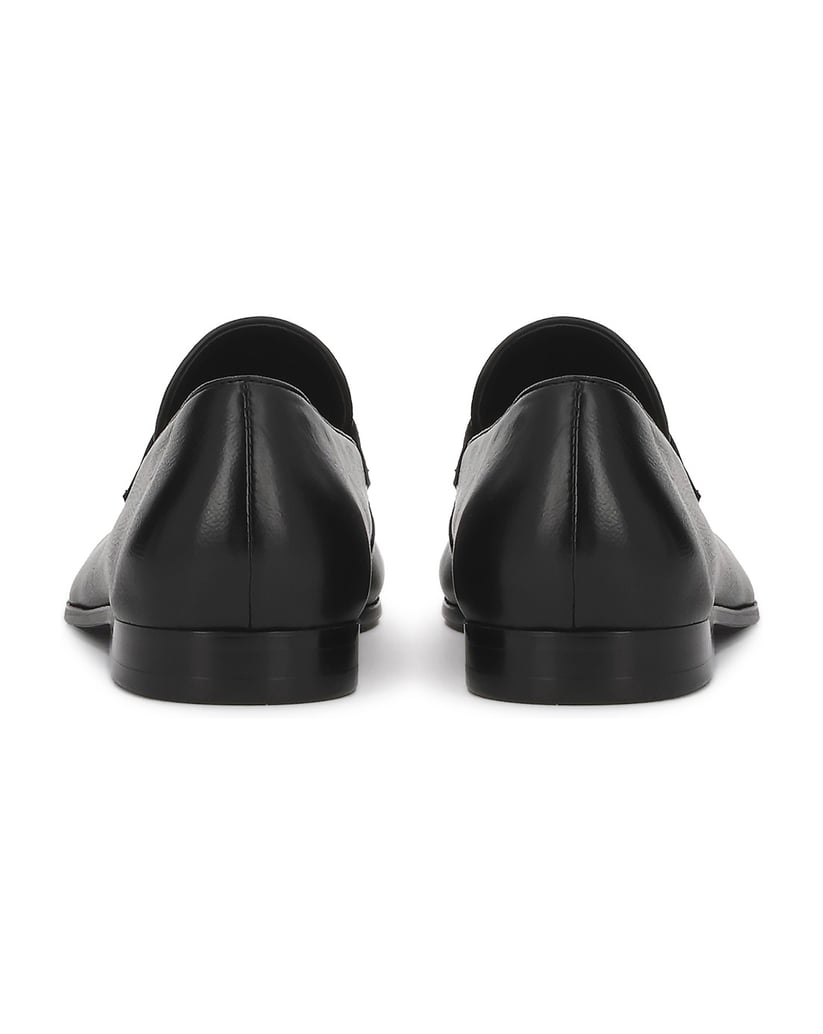 Kazar-Minimalistische-Loafers-aus-Leder-schwarz