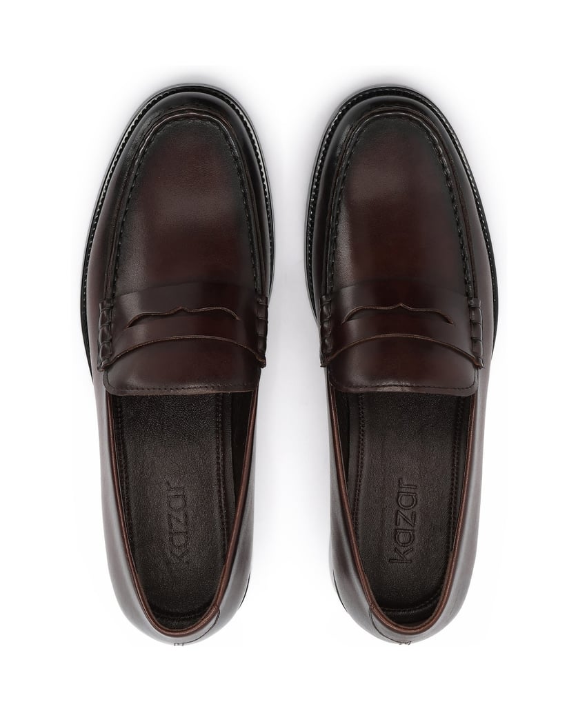 Kazar-Klassische-Loafers-für-Herren-in-einem-braunen-Farbton-braun