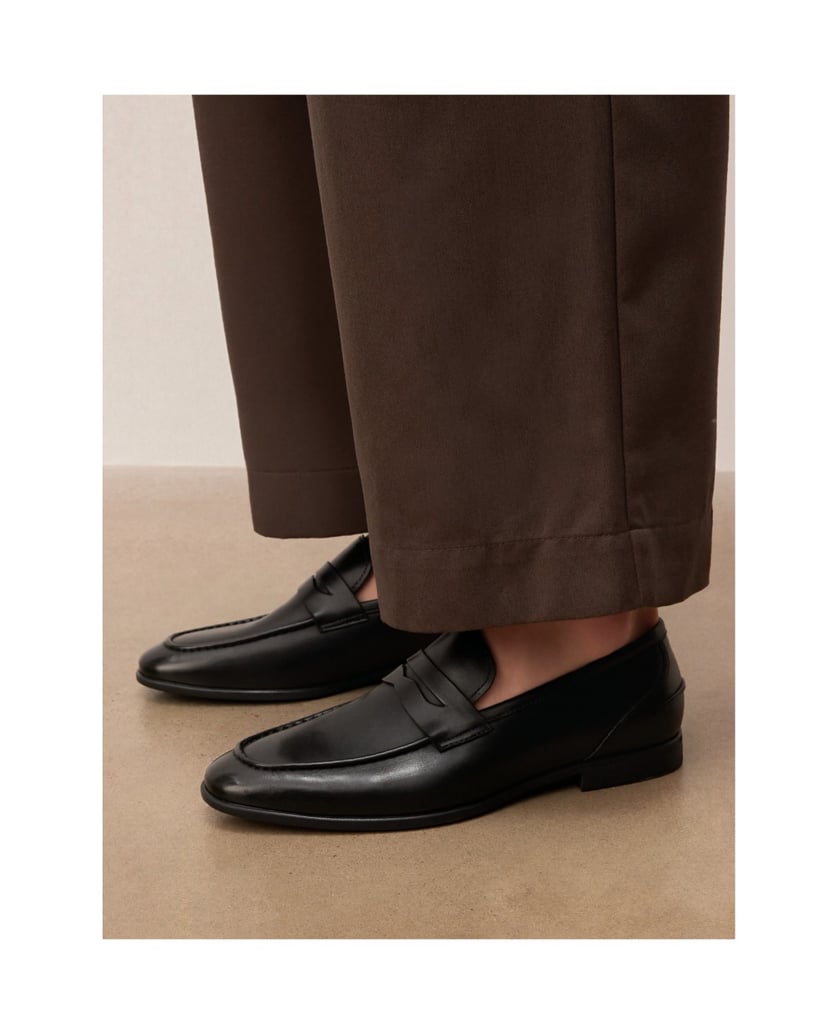 Kazar-Elegante-Loafers-aus-Leder-in-minimalistischem-Stil-schwarz