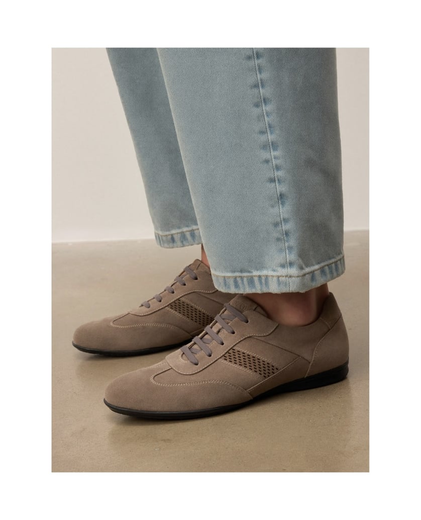 Kazar-Herren-Halbschuhe-aus-Wildleder-in-Taupe-mit-Perforationen-taupe