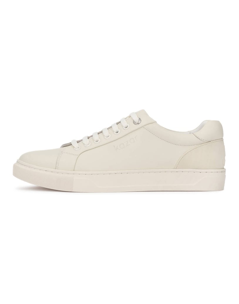 Kazar-Naturleder-basic-sneakers-weiss