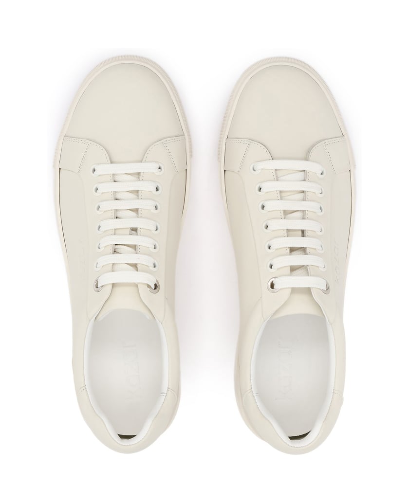 Kazar-Naturleder-basic-sneakers-weiss