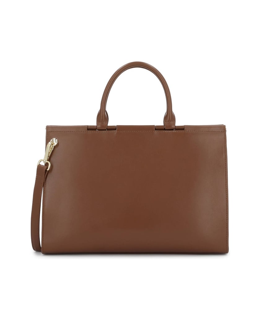 Kazar-Classic-Kästchen-Tasche-aus-Naturleder-braun