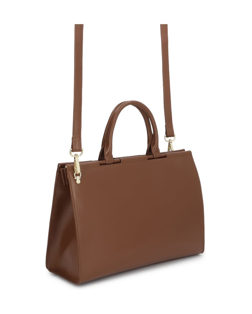 Kazar-Classic-Kästchen-Tasche-aus-Naturleder-braun