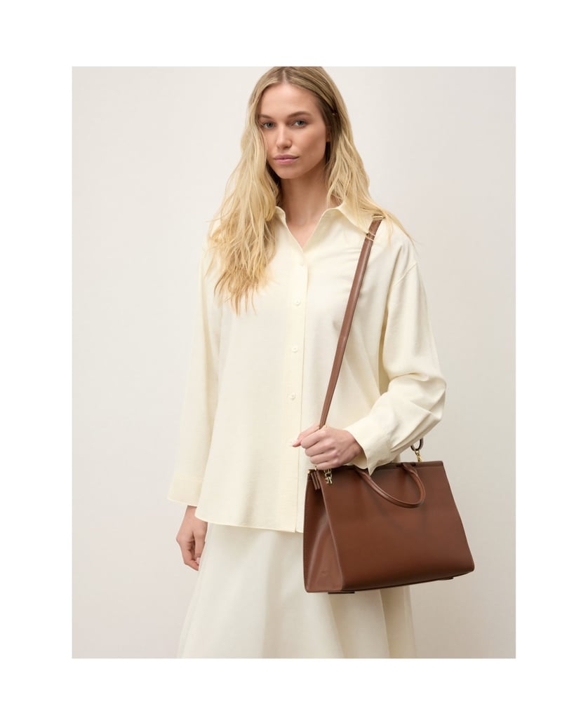 Kazar-Classic-Kästchen-Tasche-aus-Naturleder-braun