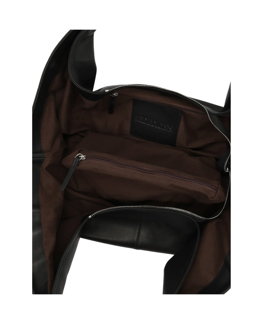 Kazar-Handtasche-aus-Naturleder-mit-herausnehmbarer-Einlage-schwarz