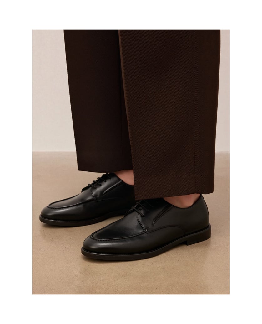 Kazar-Halbschuhe-aus-Leder-für-Herren-mit-klassischen-Linien-schwarz