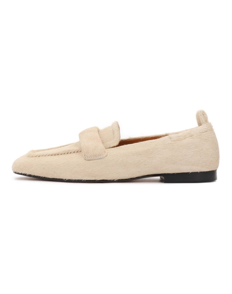 Kazar-Casual-Schuhe-zum-Schieben-aus-Leder-mit-Naturhaar-Finish-weiss