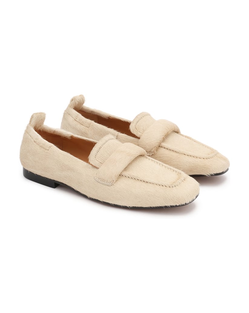 Kazar-Casual-Schuhe-zum-Schieben-aus-Leder-mit-Naturhaar-Finish-weiss
