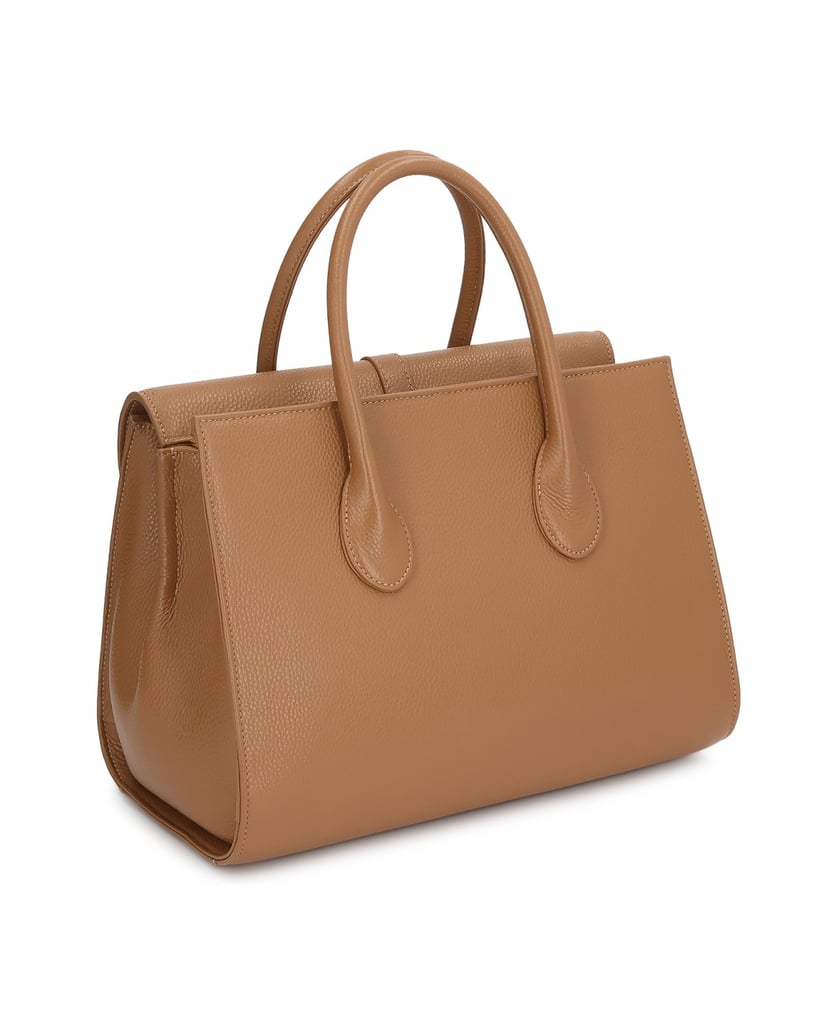 Kazar-Hellbraune-Handtaschen-mit-doppeltem-Fach-camel