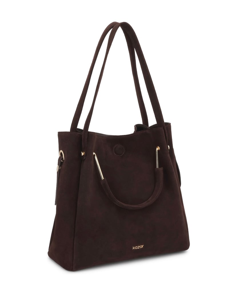 Kazar-Braune-Wildleder-Handtaschen-und-Schultertaschen-braun