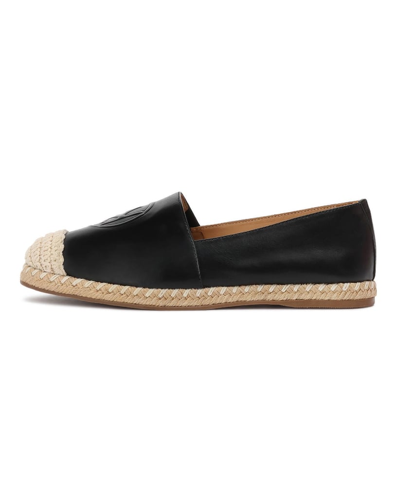 Kazar-Espadrilles-aus-schwarzem-naturleder-mit-Jute-Nase-und--Sohle-schwarz