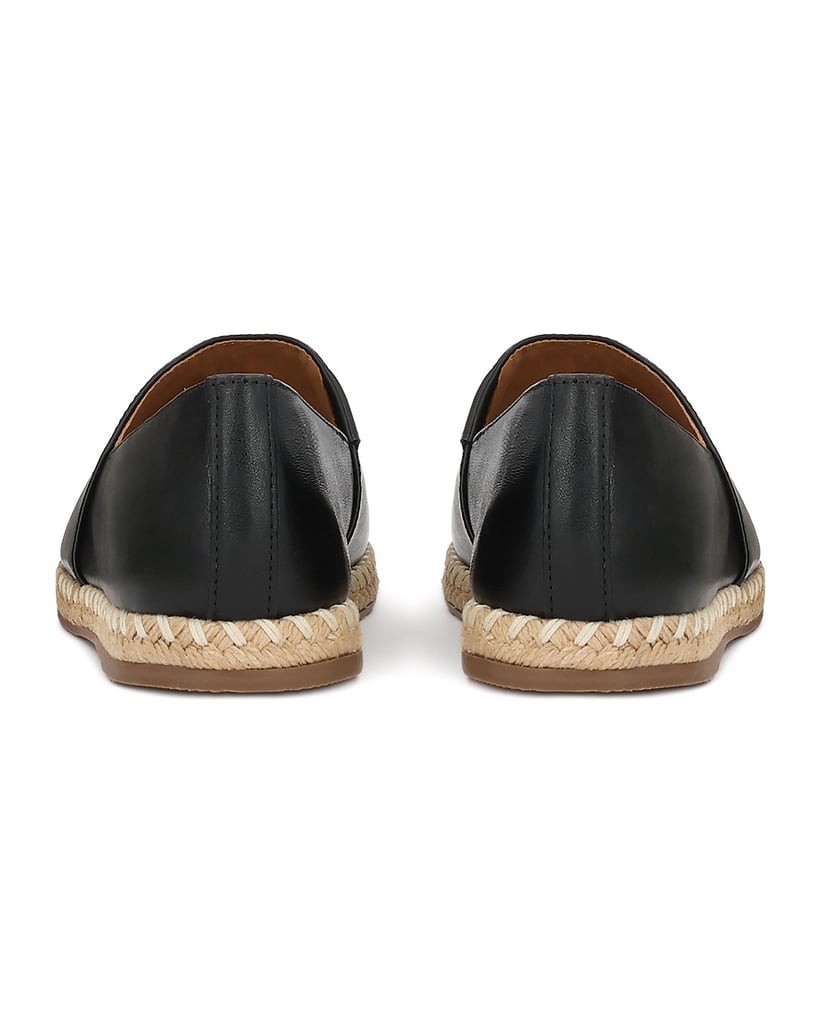 Kazar-Espadrilles-aus-schwarzem-naturleder-mit-Jute-Nase-und--Sohle-schwarz