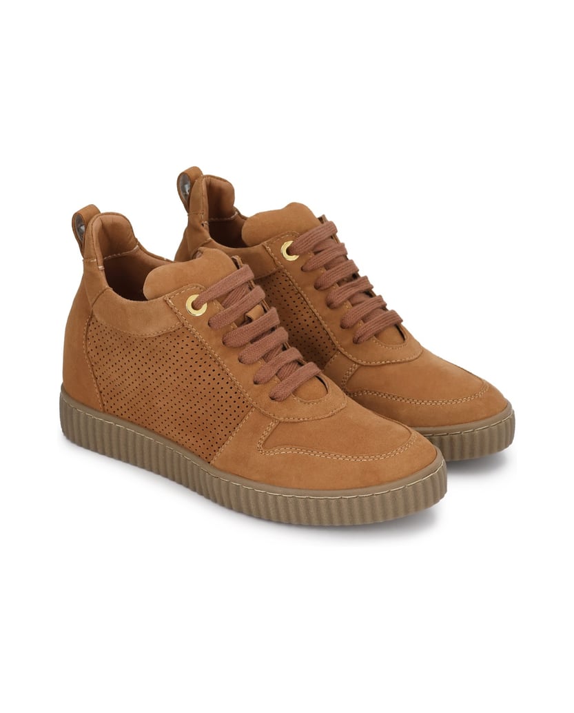 Kazar-Sneakers-aus-Wildleder-mit-verstecktem-Keilabsatz-camel