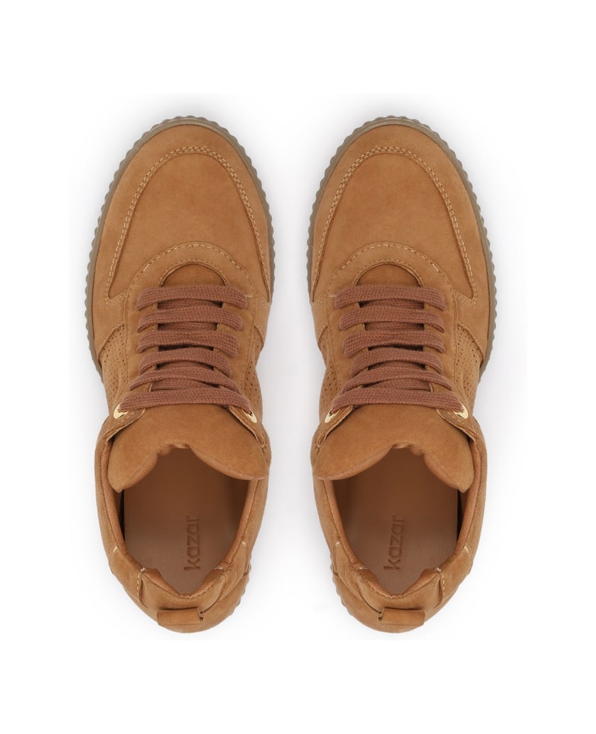 Kazar-Sneakers-aus-Wildleder-mit-verstecktem-Keilabsatz-camel