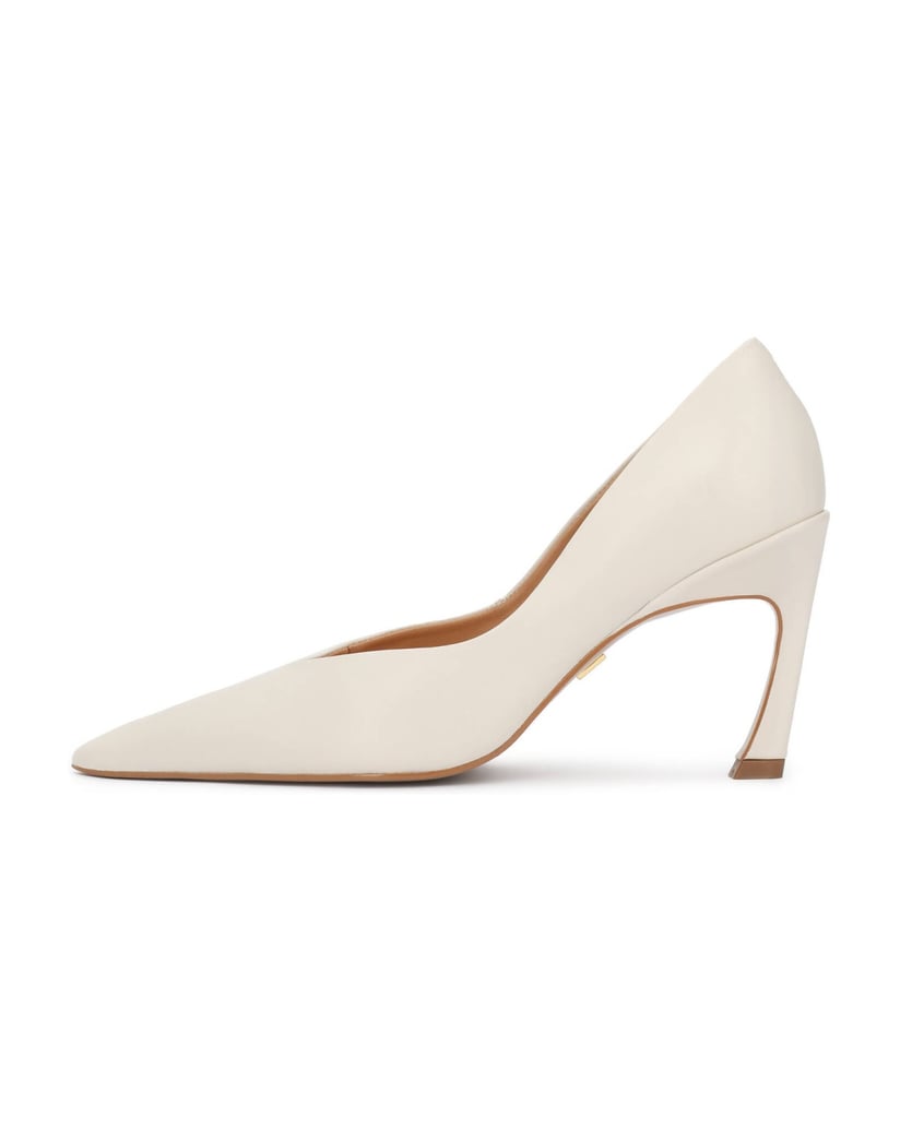 Kazar-Pumps-Leder-Pumps-mit-verlängerten-Nasen-weiss