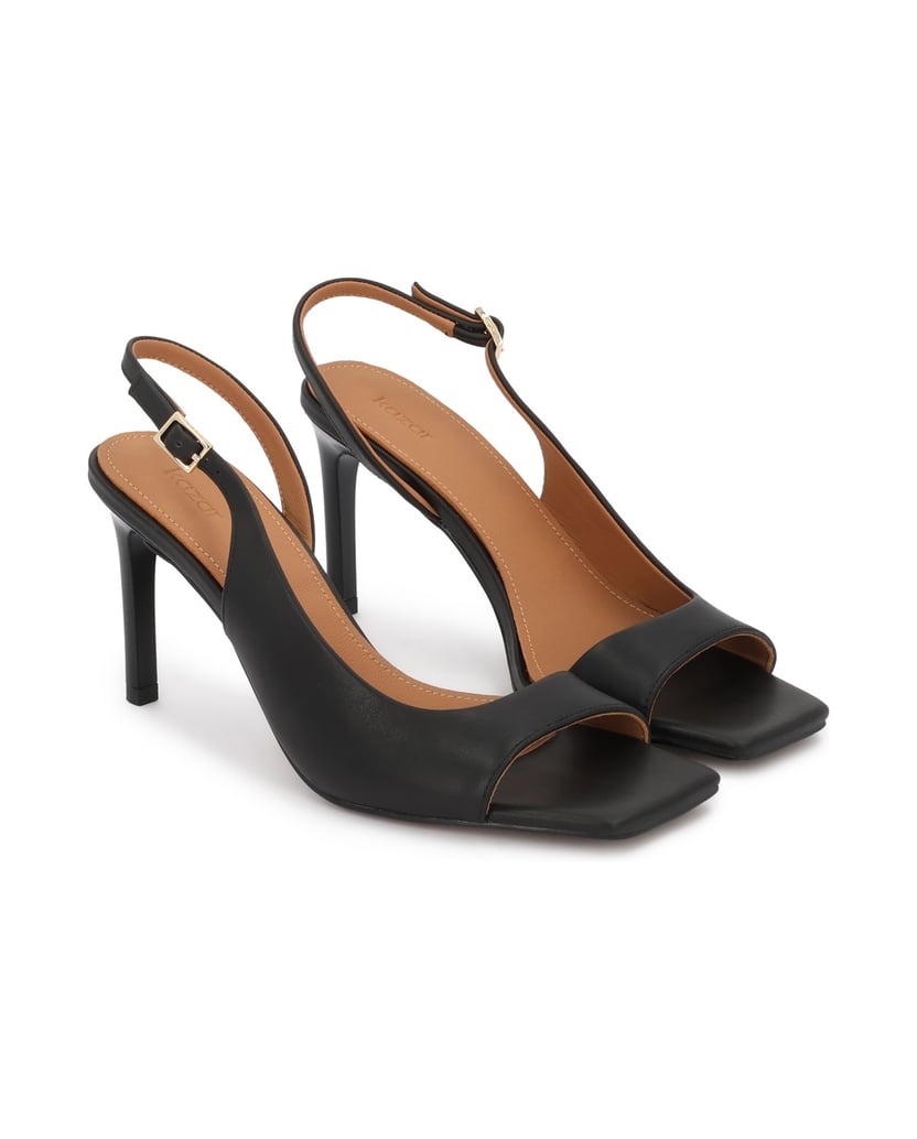 Kazar-Schwarze-Slingback-Sandalen-mit-elegantem-Cutout-Schaft-schwarz