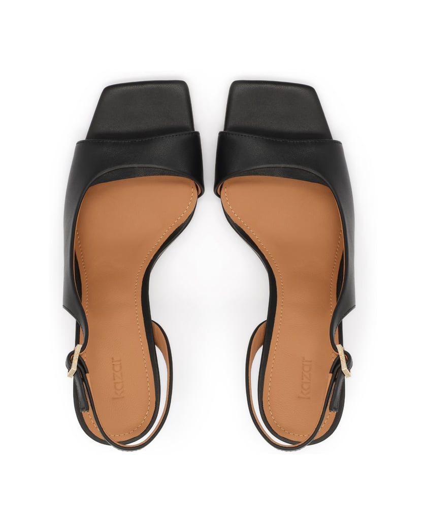 Kazar-Schwarze-Slingback-Sandalen-mit-elegantem-Cutout-Schaft-schwarz