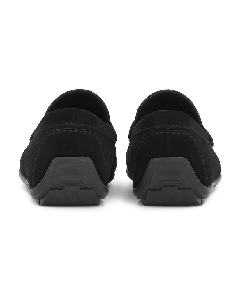 Kazar-Casual-Mokassins-mit-unvollständiger-Perforation-schwarz