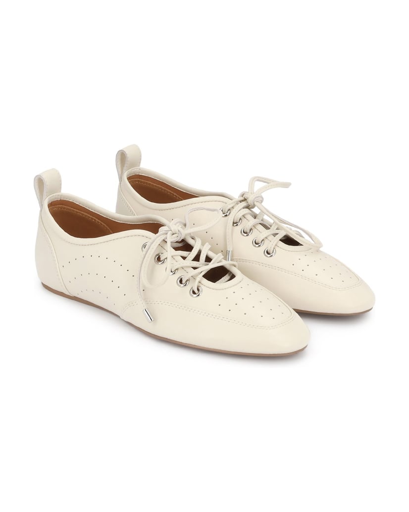Kazar-EDITIONS-Halbschuhe-mit-offener-Schnürung-und-Perforation-weiss