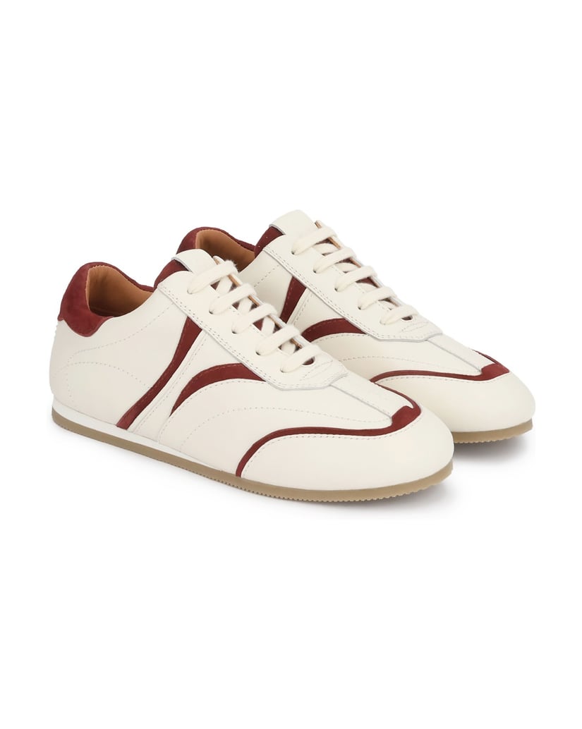 Kazar-Sneakers-aus-Leder-im-Vintage-Stil-weiss