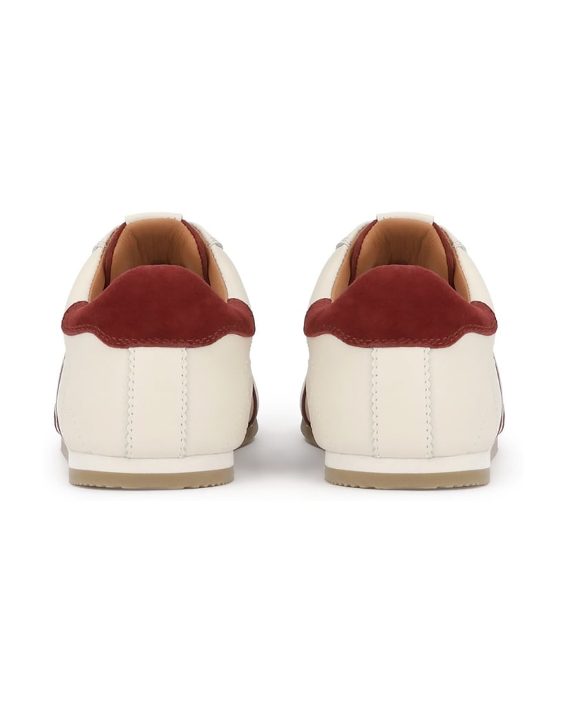 Kazar-Sneakers-aus-Leder-im-Vintage-Stil-weiss