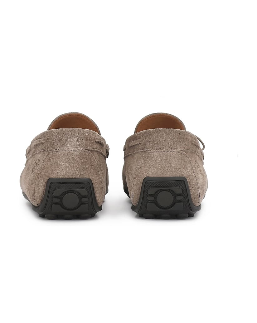 Kazar-Klassische-Herren-Mokassins-aus-grauem-Wildleder-grau