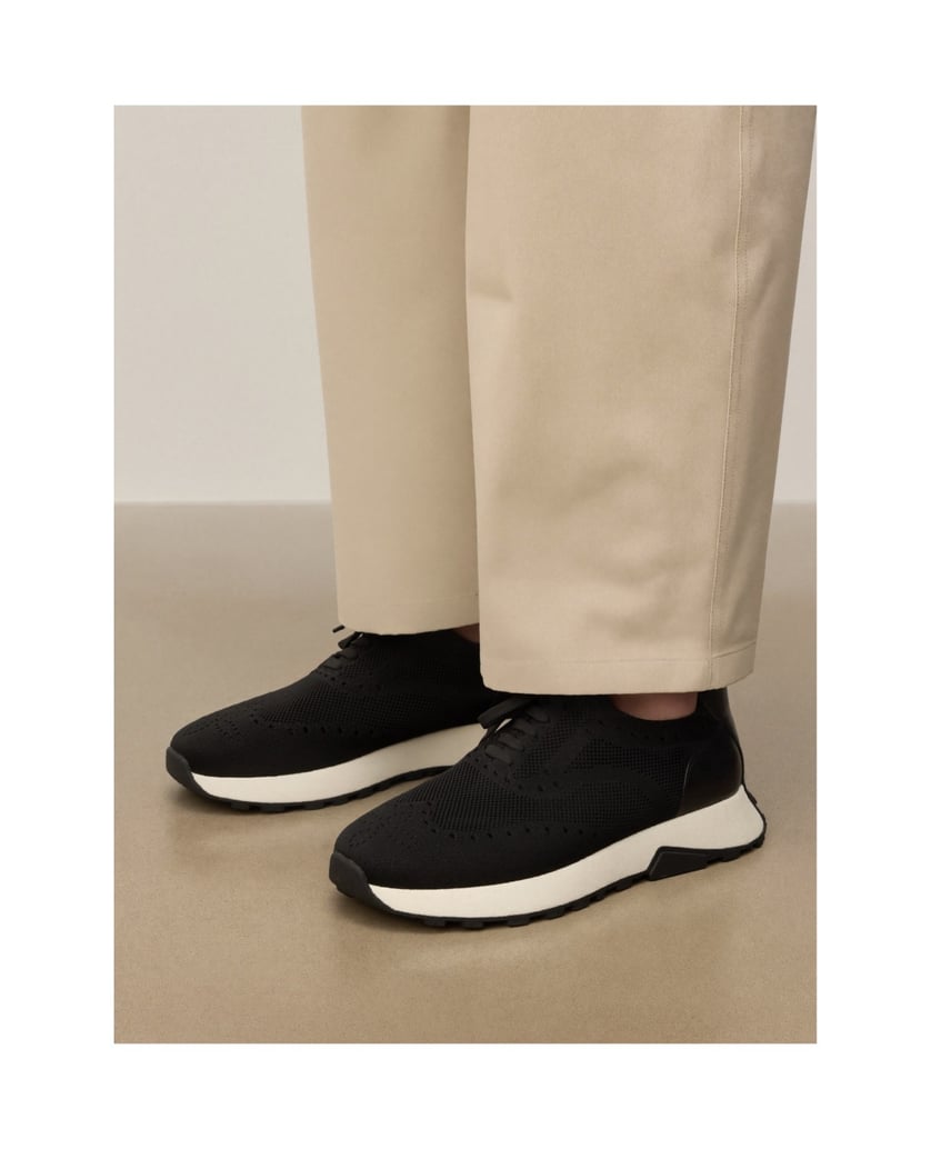 Kazar-Urban-Sneakers-aus-Gewebe-und-Leder-schwarz