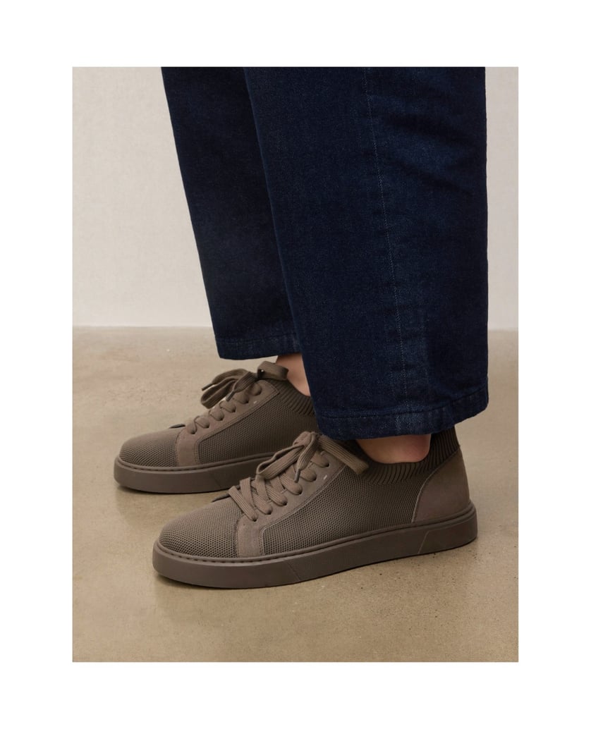 Kazar-Sneakers-in-Taupe-aus-Gewebe-und-Wildleder-taupe