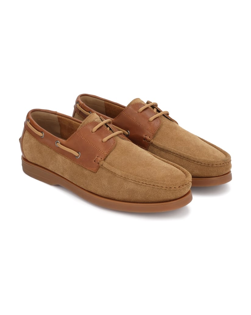 Kazar-Halbschuhe-zum-Schieben-aus-Wildleder-und-Leder-camel