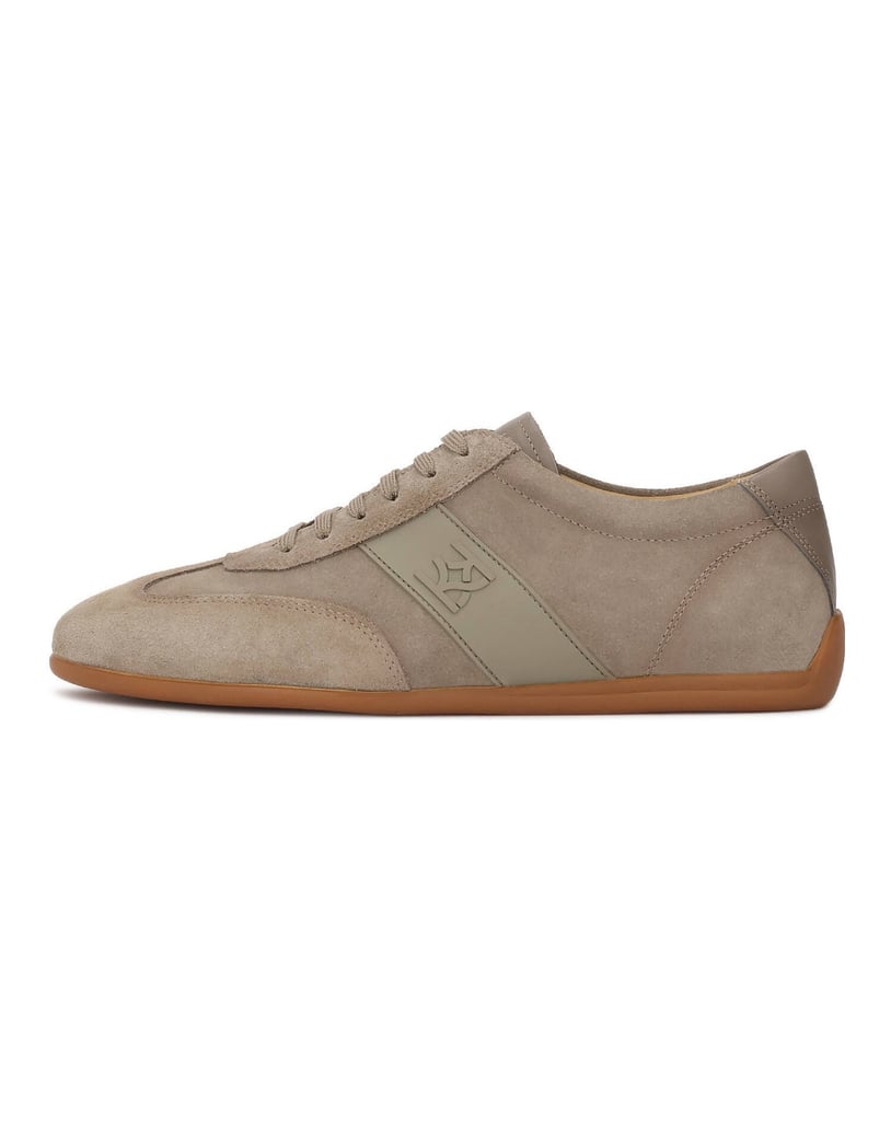 Kazar-Halbschuhe-aus-Wildleder-in-Taupe-mit-Ledereinsatz-an-der-Ferse-taupe