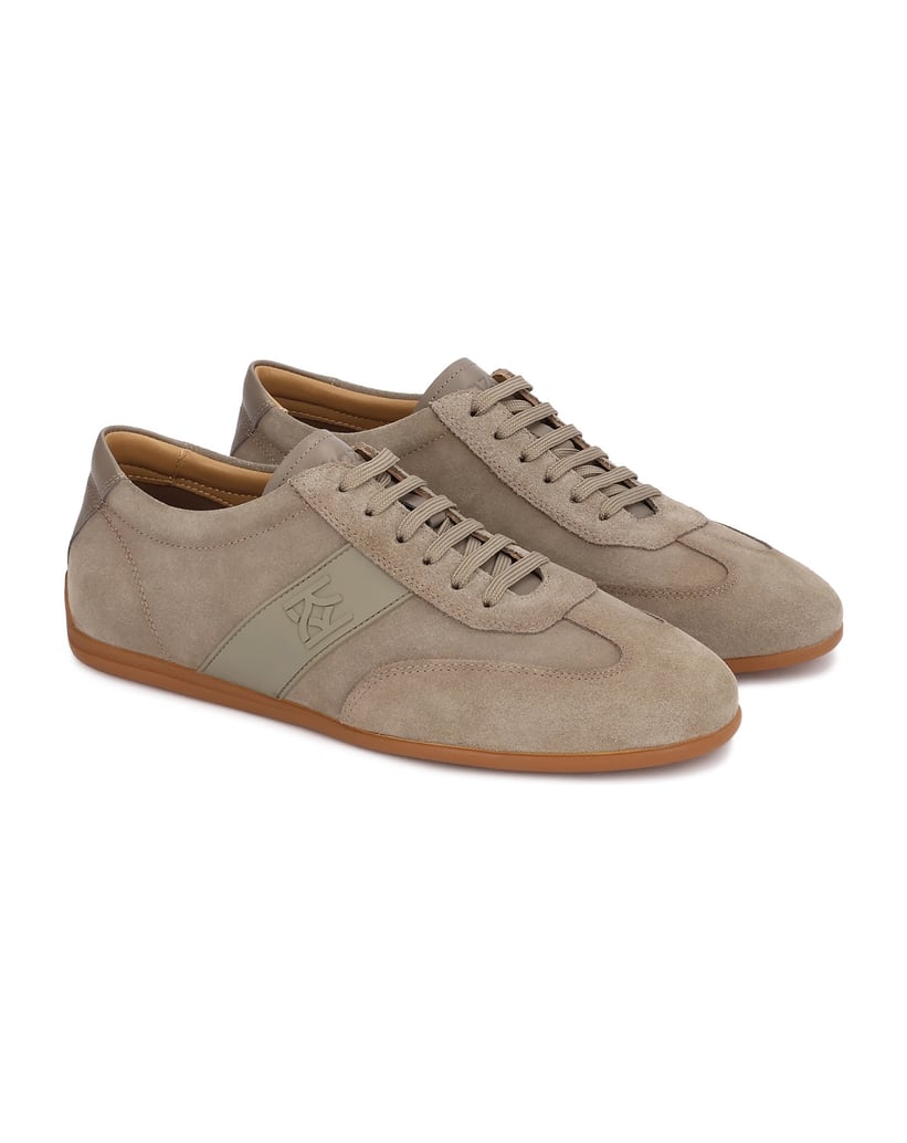 Kazar-Halbschuhe-aus-Wildleder-in-Taupe-mit-Ledereinsatz-an-der-Ferse-taupe