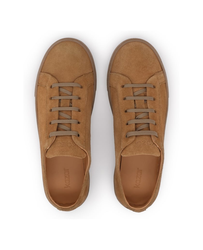 Kazar-Hellbraune-Sneakers-aus-Wildleder-camel