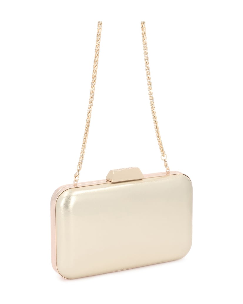 Kazar-Elegante-Clutch-Tasche-mit-abknöpfbarer-Kette-gold