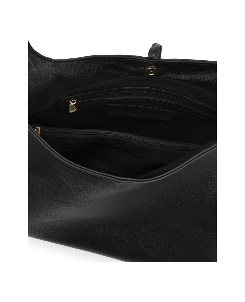 Kazar-Schwarze-Tasche-mit-dekorativen-Gürteln-schwarz