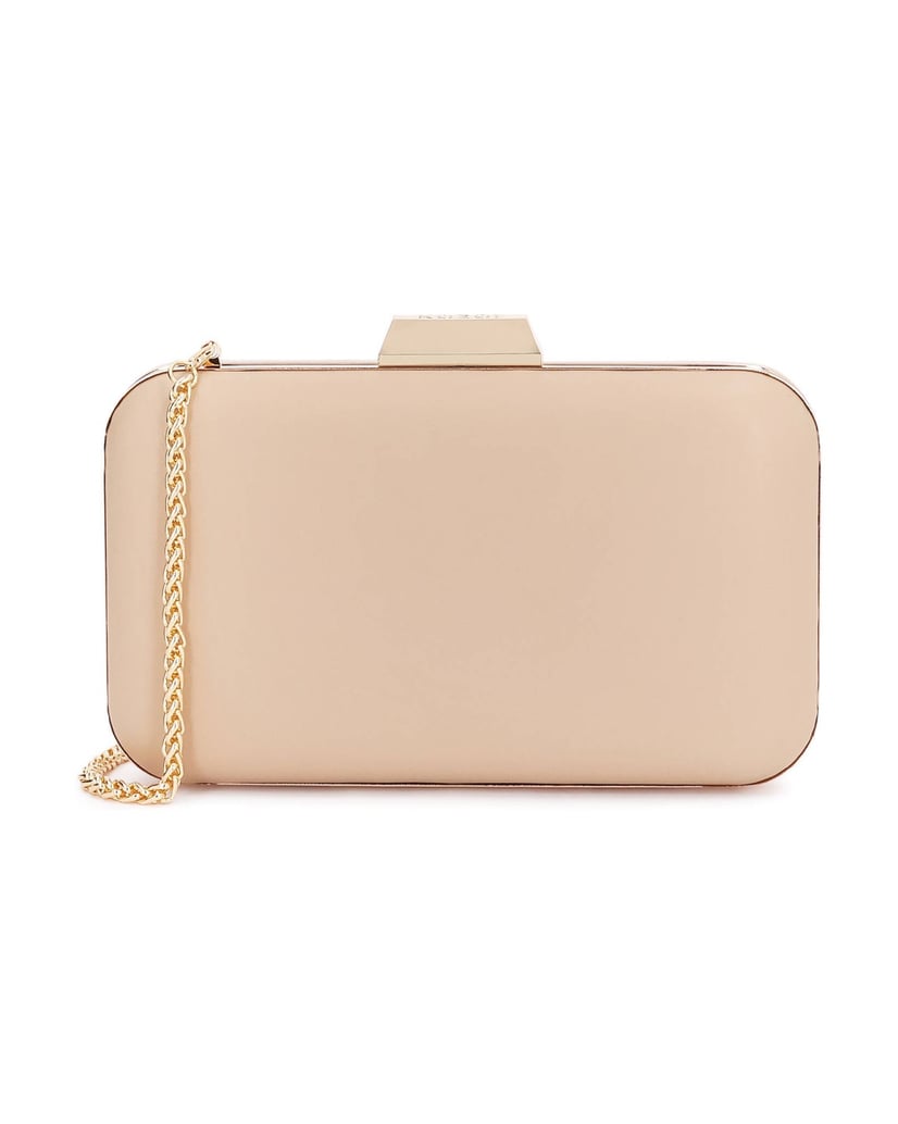 Kazar-Abendhandtasche-mit-steifer-Kette-beige