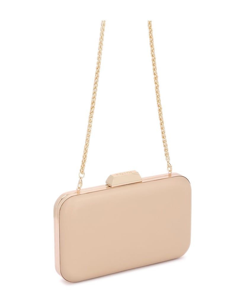 Kazar-Abendhandtasche-mit-steifer-Kette-beige