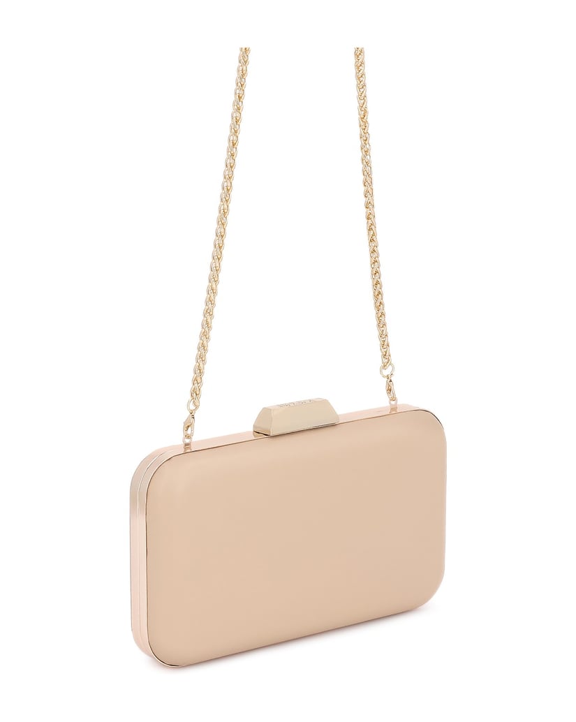 Kazar-Abendhandtasche-mit-steifer-Kette-beige