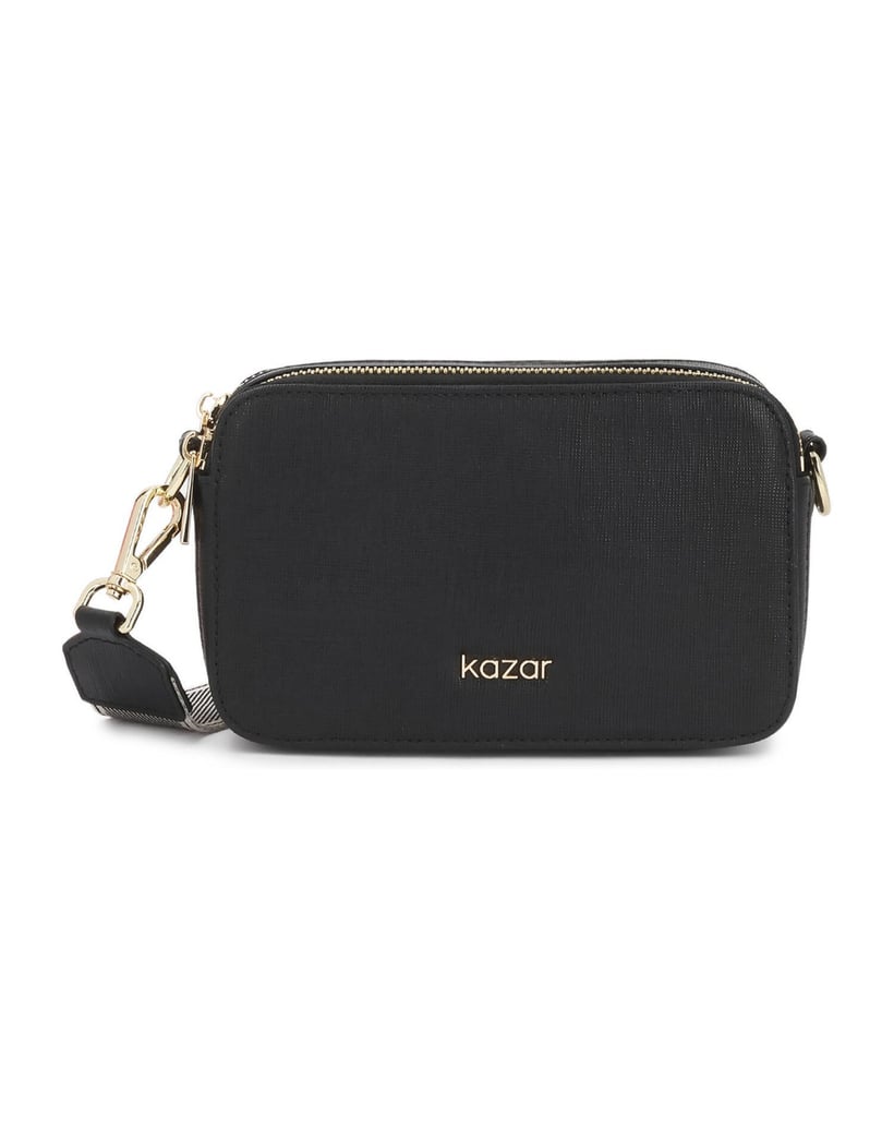 Kazar-Elegante-schwarze-Tasche-mit-geometrischer-Form-schwarz