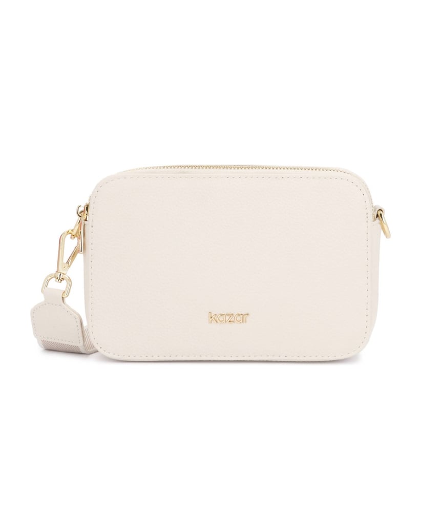 Kazar-Kompakte-Tasche-aus-Naturleder-weiss