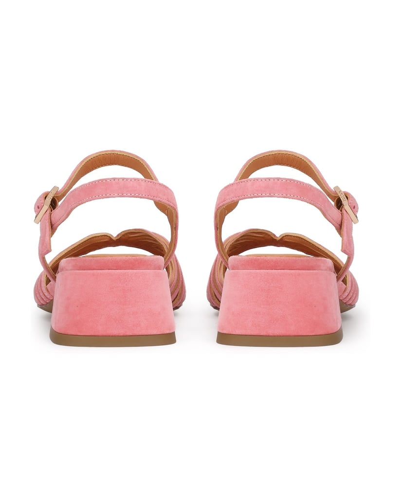 Kazar-Rosa-Sandaletten-mit-niedrigen-Absätzen-pink
