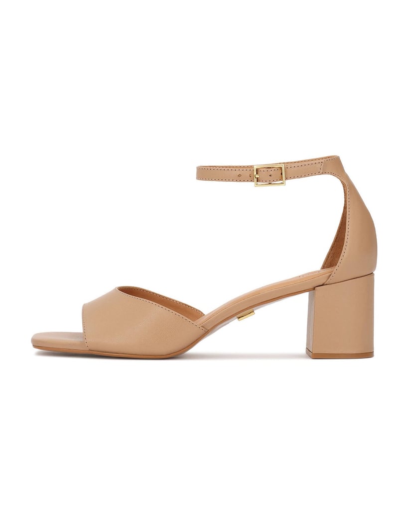 Kazar-Beige-Ledersandalen-mit-Riemen-und-niedrigem-Absatz-beige
