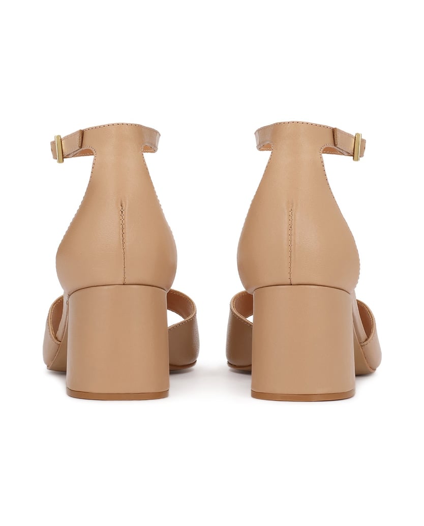 Kazar-Beige-Ledersandalen-mit-Riemen-und-niedrigem-Absatz-beige