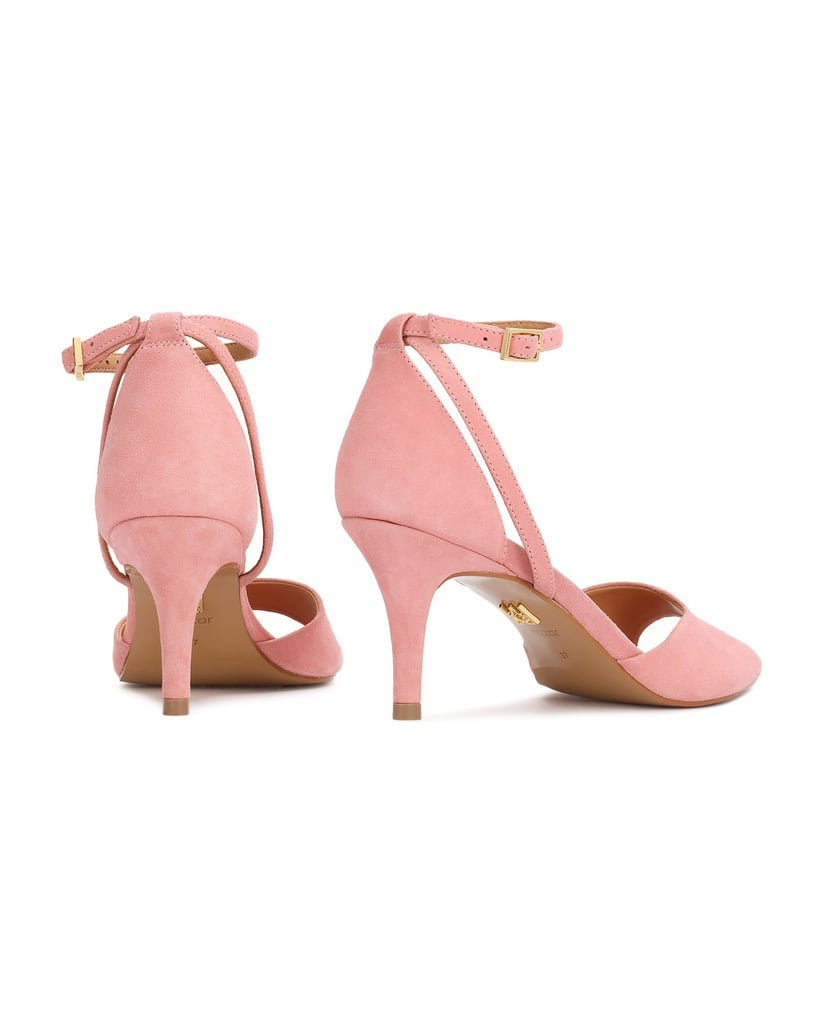 Kazar-Üppige-rosa-Wildledersandalen-mit-spitzer-Nase-pink