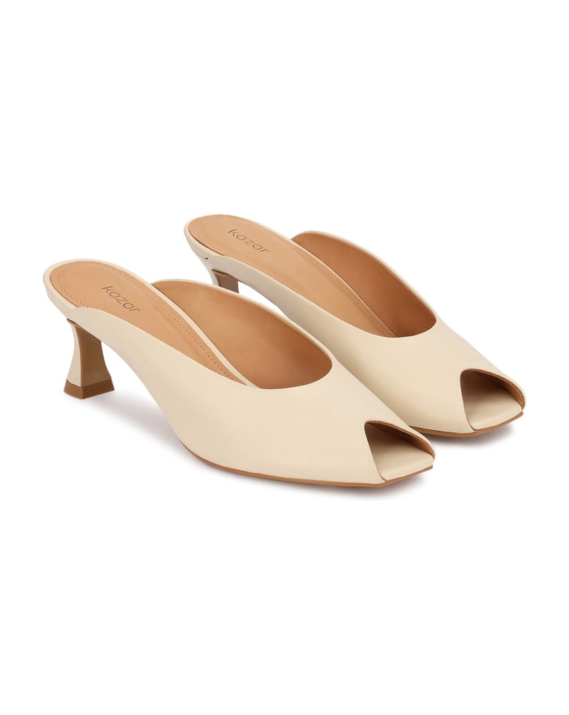Kazar-Mules-aus-Leder-mit-niedrigem-Absatz-beige