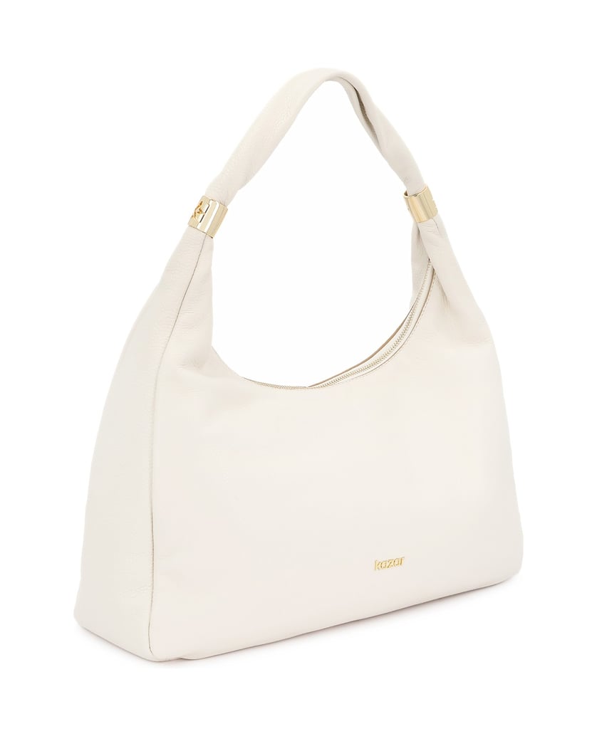 Kazar-Minimalistische-schultertaschen-aus-weichem-leder-weiss
