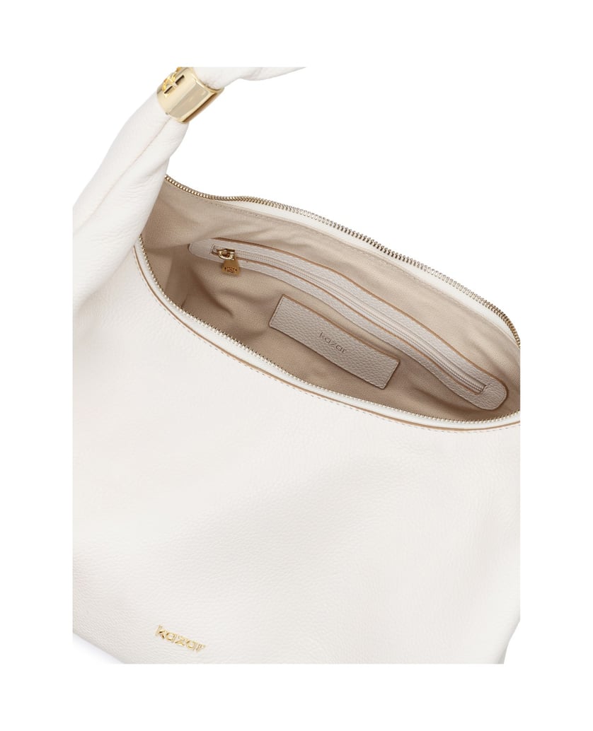 Kazar-Minimalistische-schultertaschen-aus-weichem-leder-weiss